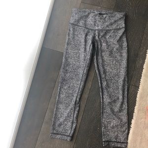 Cropped speckled Lululemon leggings